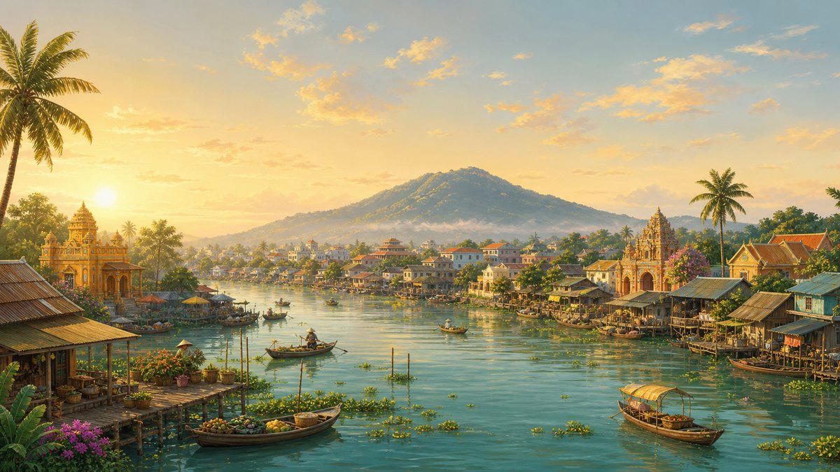 Chau Doc scenery in game