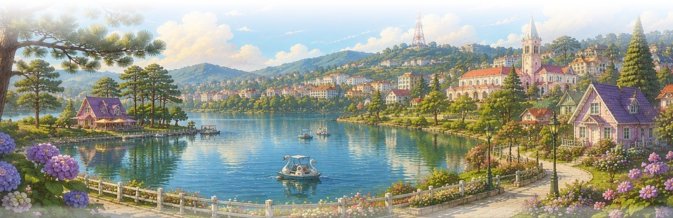 Da Lat scenery in game