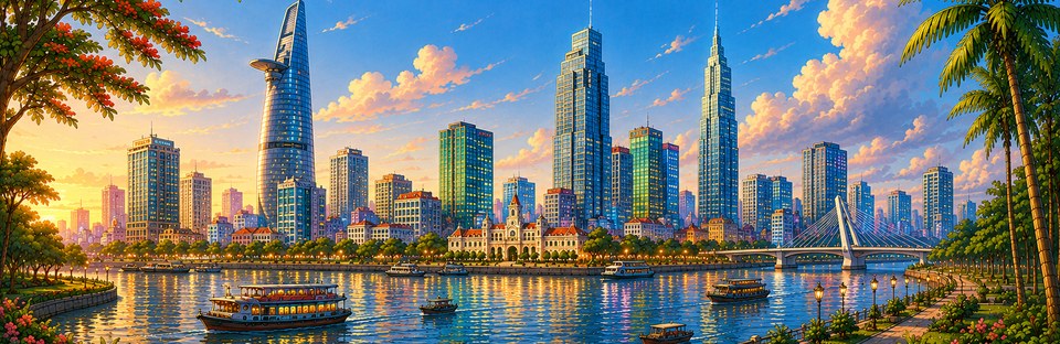 Saigon scenery in game