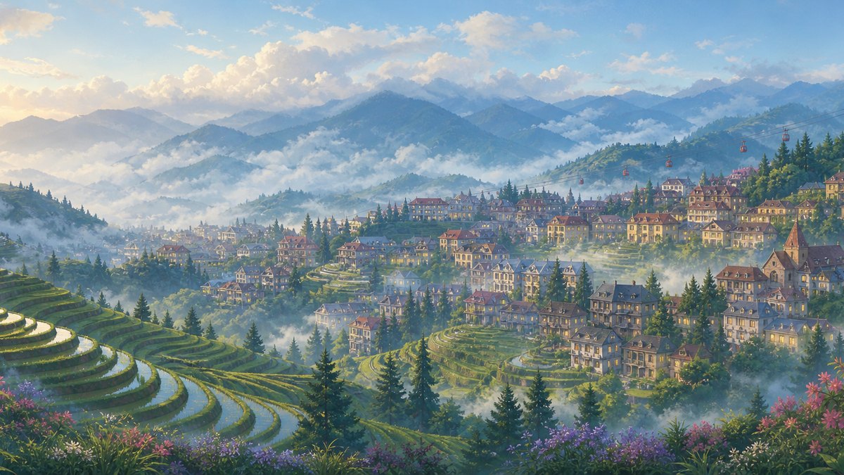 Sa Pa scenery in game
