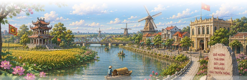 Thai Binh scenery in game
